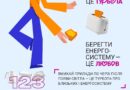 Бережіть енергосистему Бережіть енергосистему